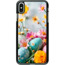Coque iPhone Xs Max - Easter 2026 Eggs with flowers