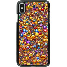 iPhone Xs Max Case Hülle - Emoji gemischt