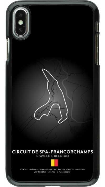 Coque iPhone Xs Max - F1 Track 2025 Belgium