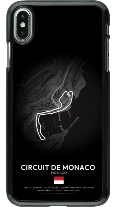 Coque iPhone Xs Max - F1 Track 2025 Monaco