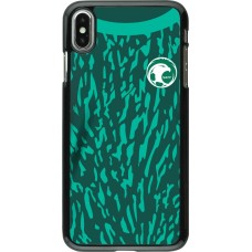 Coque iPhone Xs Max - Maillot de football Arabie saoudite 2022 personnalisable
