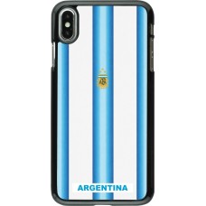 Coque iPhone Xs Max - Maillot de football Argentine 2026 personnalisable