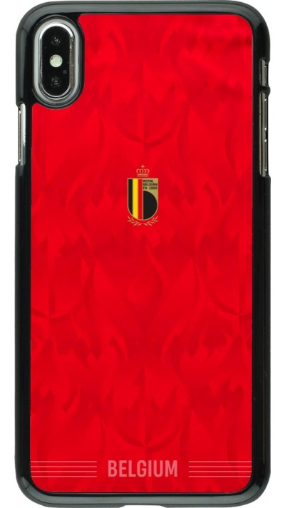 Coque iPhone Xs Max - Maillot de football Belgique 2026 personnalisable