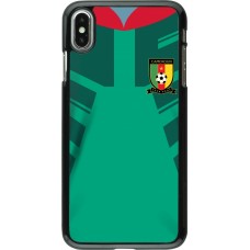 Coque iPhone Xs Max - Maillot de football Cameroun 2022 personnalisable