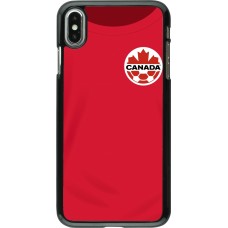 Coque iPhone Xs Max - Maillot de football Canada 2022 personnalisable
