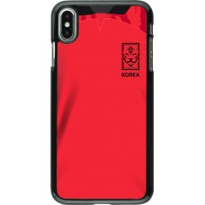 Coque iPhone Xs Max - Maillot de football Corée du Sud 2022 personnalisable