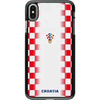 iPhone Xs Max Case Hülle - Kroatien 2026 personalisierbares Fussballtrikot
