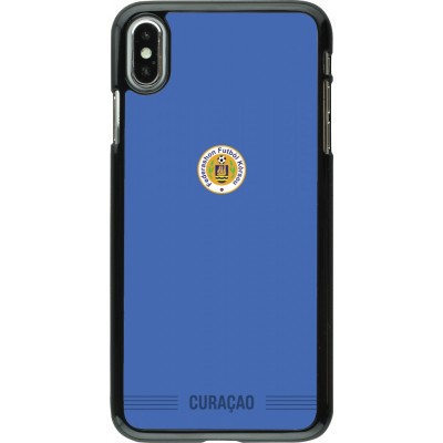 Coque iPhone Xs Max - Maillot de football Curaçao 2026 personnalisable