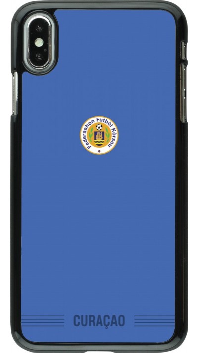 Coque iPhone Xs Max - Maillot de football Curaçao 2026 personnalisable