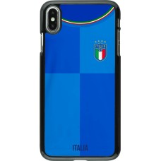 Coque iPhone Xs Max - Maillot de football Italie 2022 personnalisable