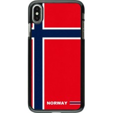 Coque iPhone Xs Max - Maillot de football Norvège 2026 personnalisable