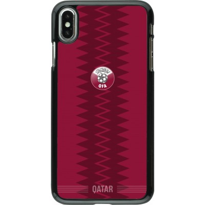 iPhone Xs Max Case Hülle - Qatar 2026 personalisierbares Fussballtrikot
