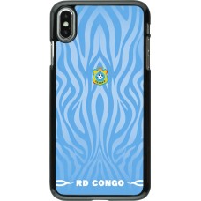 Coque iPhone Xs Max - Maillot de football RD Congo 2026 personnalisable