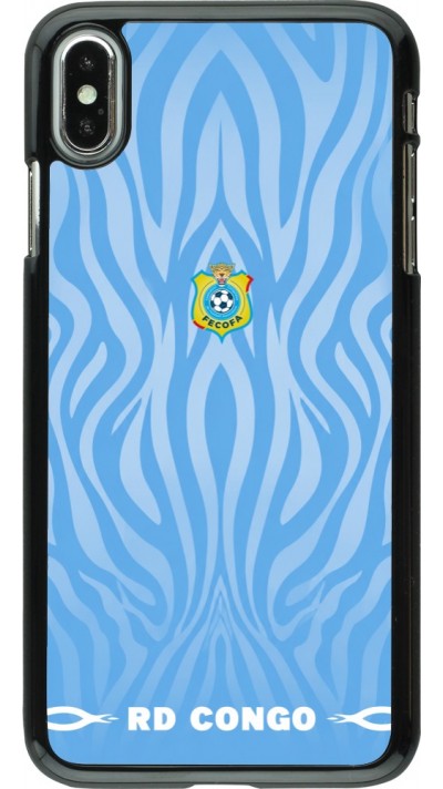 Coque iPhone Xs Max - Maillot de football RD Congo 2026 personnalisable