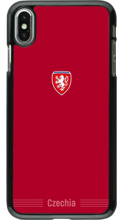 Coque iPhone Xs Max - Maillot de football Répuplique Tchèque 2026 personnalisable