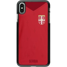Coque iPhone Xs Max - Maillot de football Serbie 2022 personnalisable