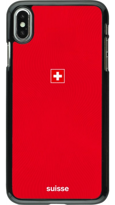 Coque iPhone Xs Max - Maillot de football Suisse 2026 personnalisable