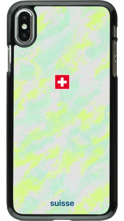 Coque iPhone Xs Max - Maillot de football Suisse Away 2026 personnalisable