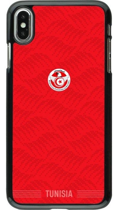 Coque iPhone Xs Max - Maillot de football Tunisie 2026 personnalisable
