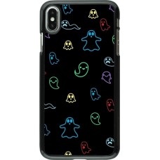 iPhone Xs Max Case Hülle - Halloween 2024 colorful ghosts