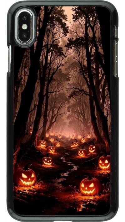 iPhone Xs Max Case Hülle - Halloween 2025 Road of Terrifying Pumpkins