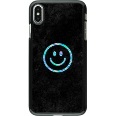 iPhone Xs Max Case Hülle - Happy smiley irisirt
