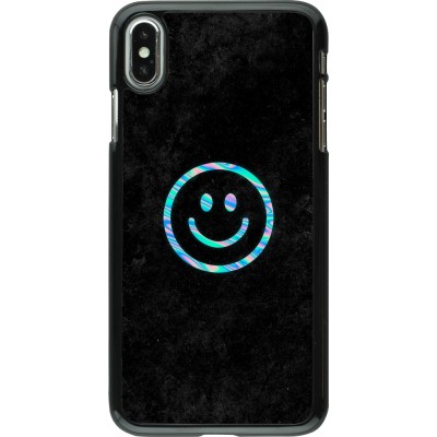 Coque iPhone Xs Max - Happy smiley irisé