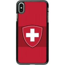 Coque iPhone Xs Max - Hockey World Championship Ecusson Suisse
