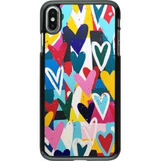 Coque iPhone Xs Max - Joyful Hearts