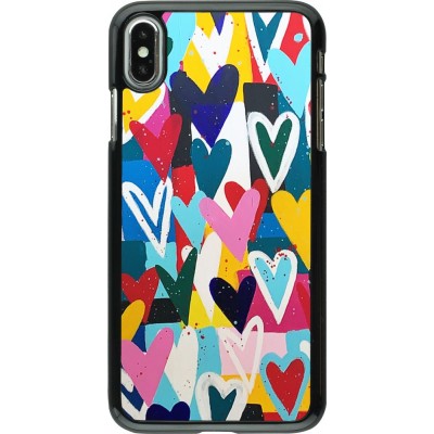 Coque iPhone Xs Max - Joyful Hearts