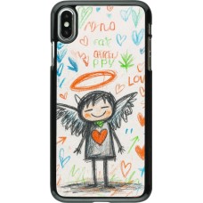 iPhone Xs Max Case Hülle - Little Angel Sketch Love
