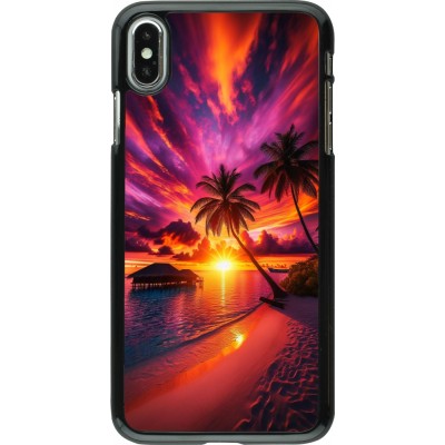 iPhone Xs Max Case Hülle - Malediven Abenddämmerung Glückseligkeit
