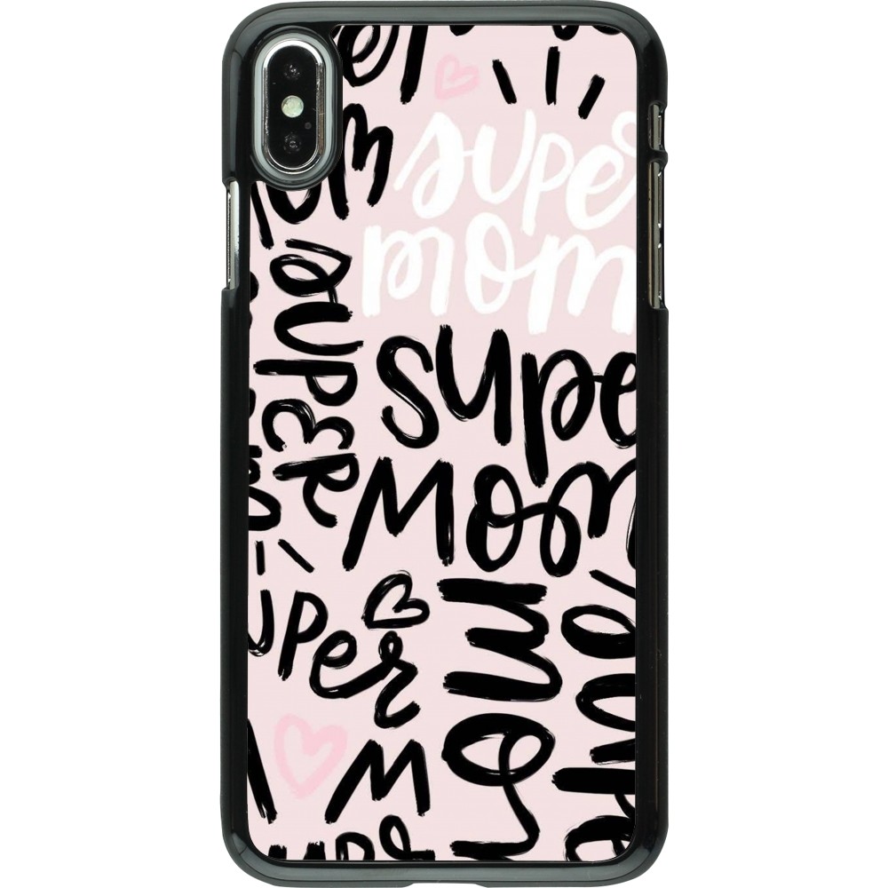Coque iPhone Xs Max - Mom 2024 Super mom