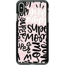 Coque iPhone Xs Max - Mom 2024 Super mom