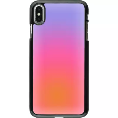 iPhone Xs Max Case Hülle - Orange Pink Blue Gradient
