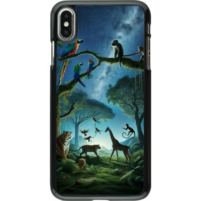 Coque iPhone Xs Max - Paradis des animaux exotiques