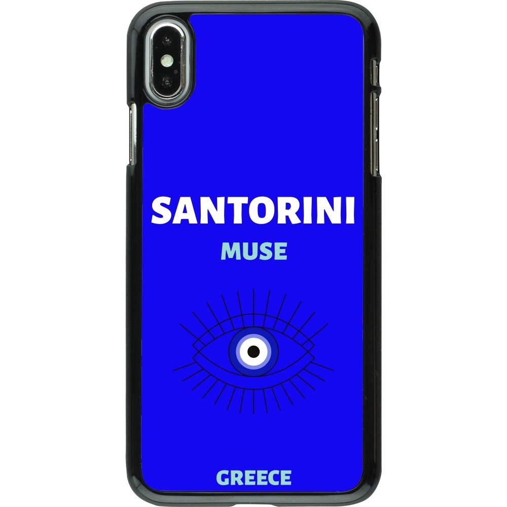 iPhone Xs Max Case Hülle - Pop Summer Destination Santorini
