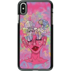 iPhone Xs Max Case Hülle - Psychedelic pink mushroom