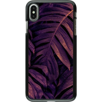 Coque iPhone Xs Max - Purple Light Leaves