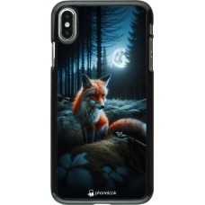 iPhone Xs Max Case Hülle - Fuchs Mond Wald