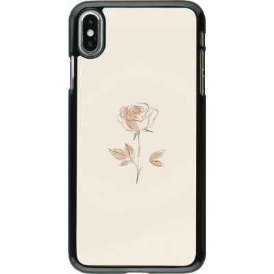 Coque iPhone Xs Max - Sable Rose Minimaliste