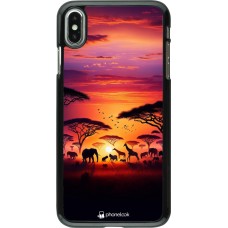 Coque iPhone Xs Max - Safari sunset wildlife