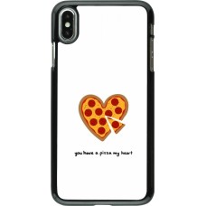 Coque iPhone Xs Max - Saint Valentines Day 26 You have my pizza heart