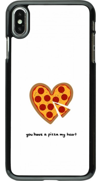 Coque iPhone Xs Max - Saint Valentines Day 26 You have my pizza heart