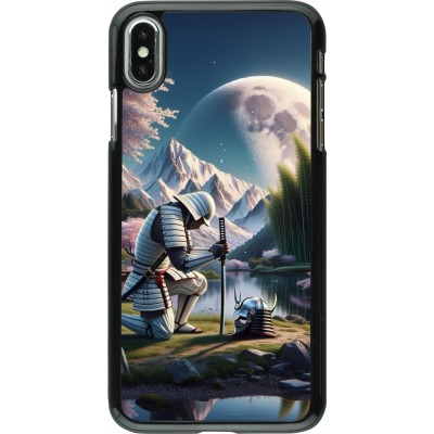iPhone Xs Max Case Hülle - Samurai Katana Mond