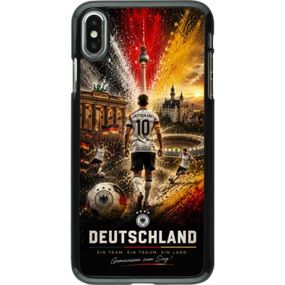 iPhone Xs Max Case Hülle - Fussball Deutschland splash 2026