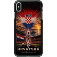 Coque iPhone Xs Max - Football Croatie splash 2026
