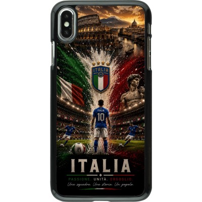 Coque iPhone Xs Max - Football Italie splash 2026