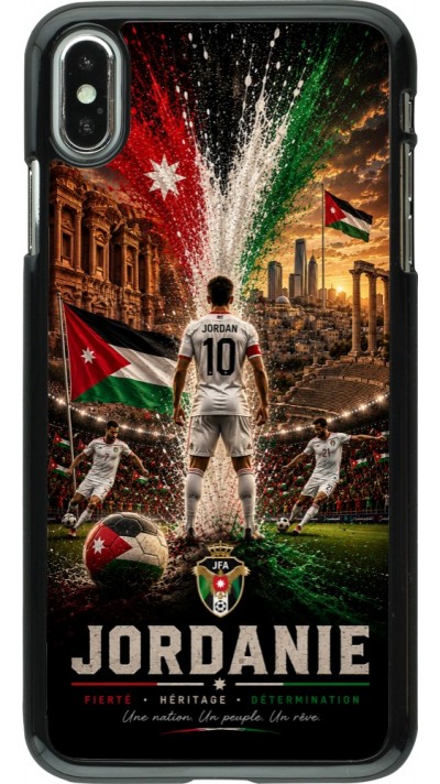Coque iPhone Xs Max - Football Jordanie splash 2026