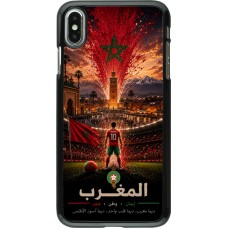 Coque iPhone Xs Max - Football Maroc splash 2026
